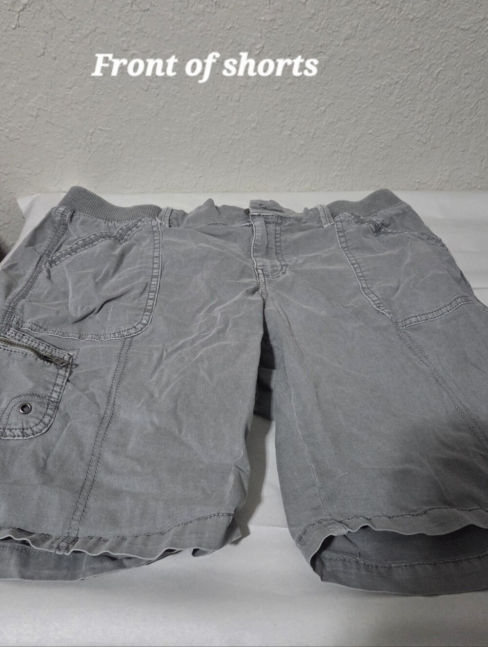 Sonoma Gray Ribbed Waistband Shorts